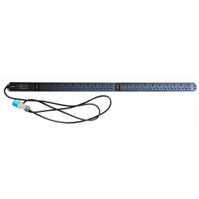 Vertical Installation UK PDU Power Distribution Unit With Surge Protection Power Switch